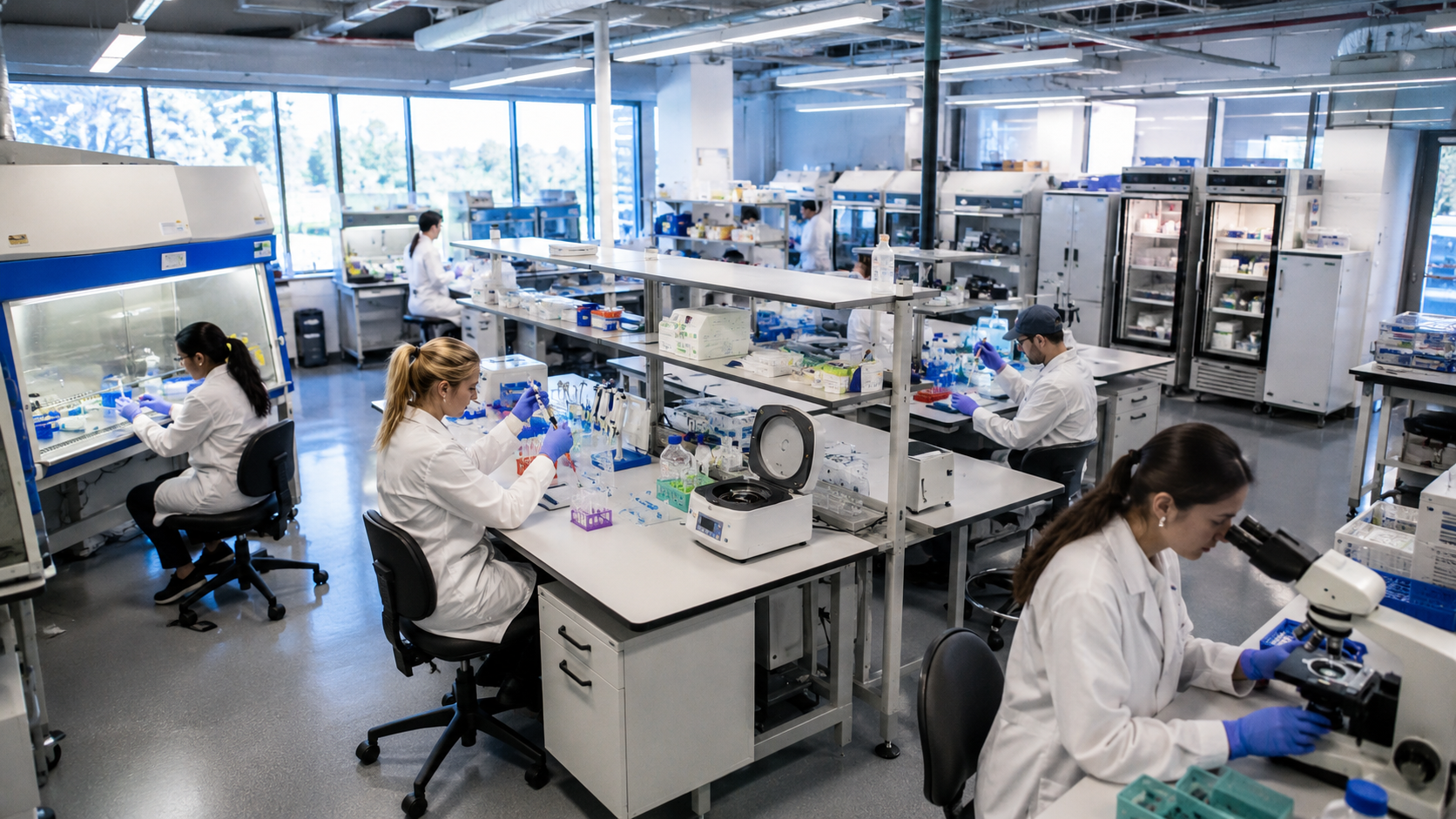 Equipped Wet Lab for Biotech Startups